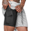 Pantalones Cortos Activos de Talla Grande para Hombre con Cintura Ajustable