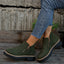 Botas de Tobillo de Ante Chic con Cremallera Lateral para Mujeres