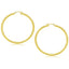 14k Yellow Gold Polished Hoop Earrings - 50 mm