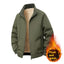 Fleece-Lined Thick Warm Loose Stand-Collar Jacket