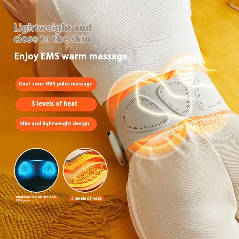 EMS Waist Massager with Heating and Warming Support