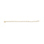 10k Yellow Gold Diamond Floral S-Link Bracelet - 1.00 Cttw