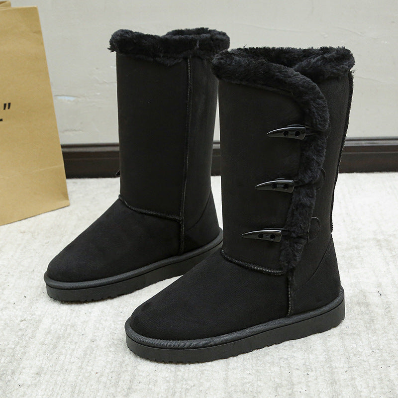 Bottes de neige mi-hautes premium pour femmes