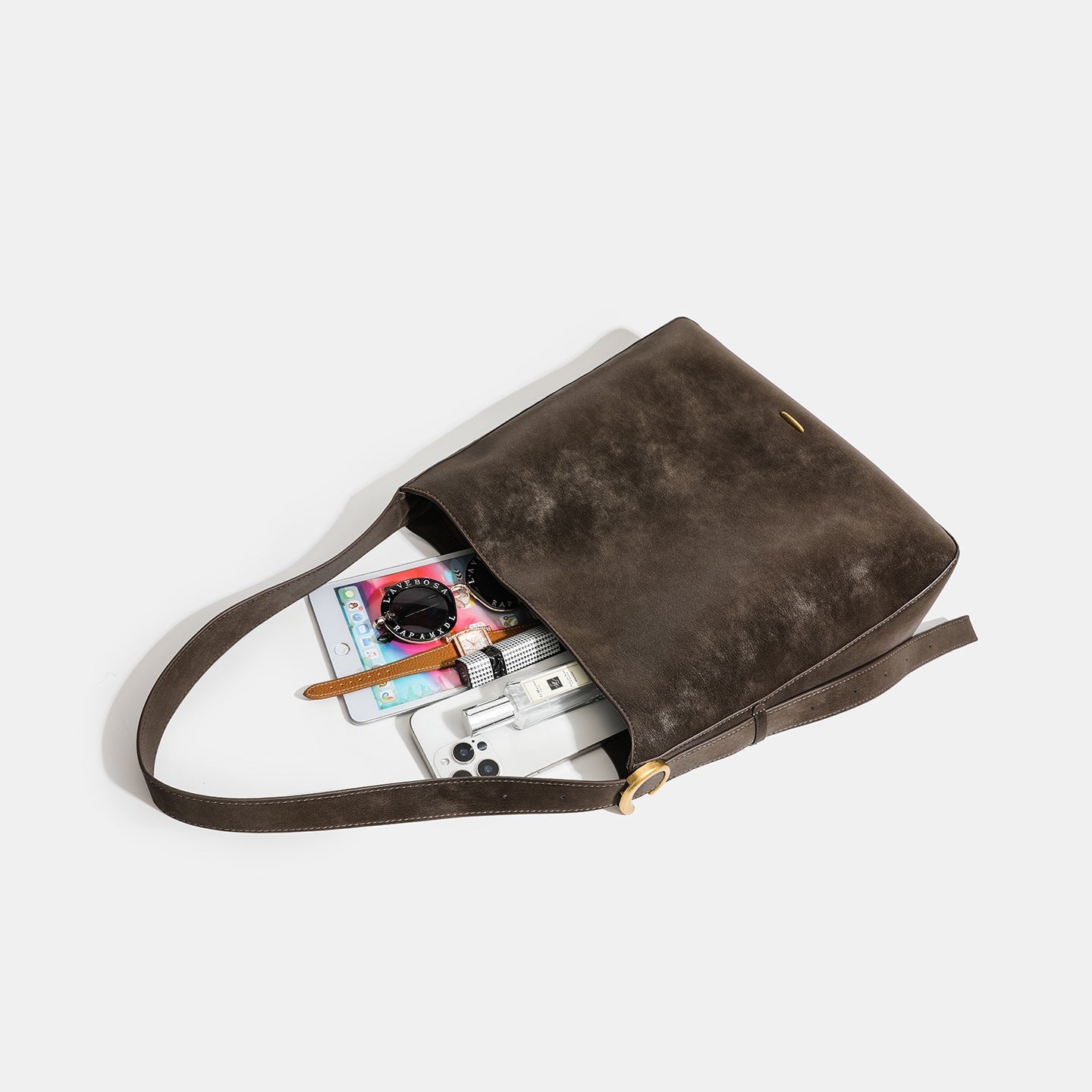 Multifunctional Large-Capacity Bucket Tote Bag