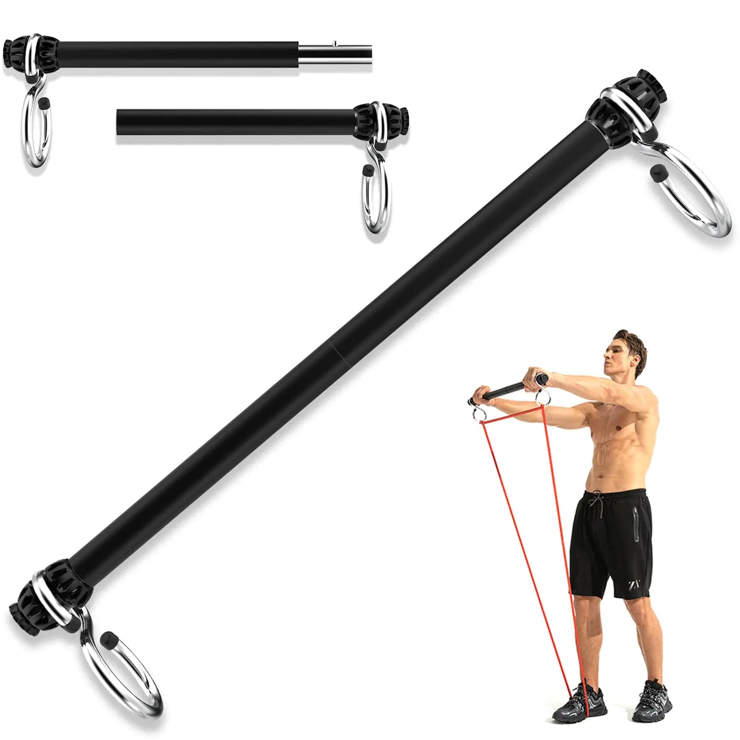 Barra de Resistencia de Pilates Portátil para Entrenamientos en Casa