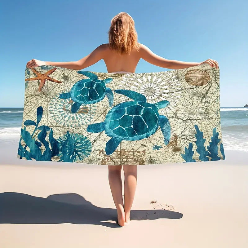 Toalla de Playa de Microfibra Creativa para Máximo Confort