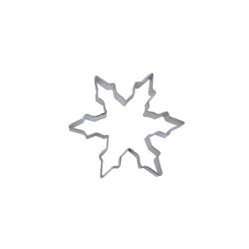 Cortador de Galletas de Copo de Nieve Premium - Diseño de 5" de Estaño