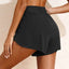 High Waisted Drawstring Swim Shorts