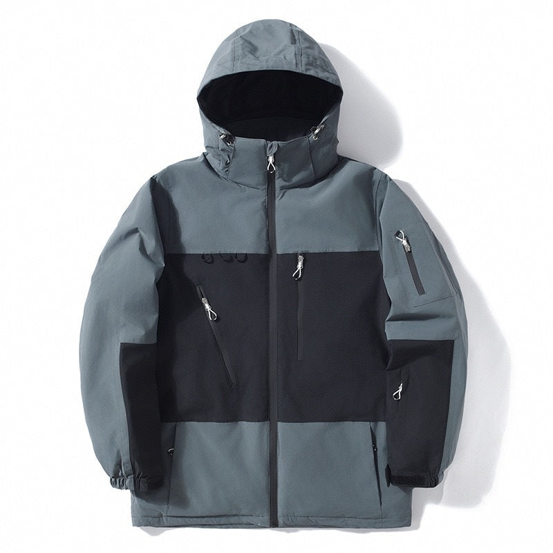 Chaqueta a Prueba de Viento con Color Combinado y Aislante