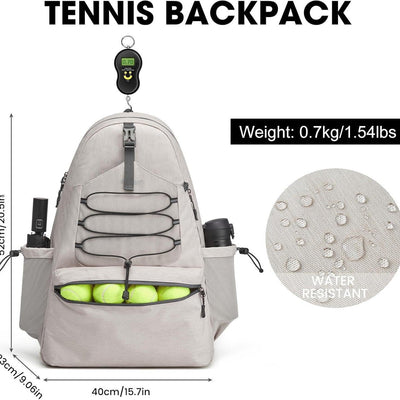 Premium Tennis Backpack for Men and Women - Holds 4 Rackets