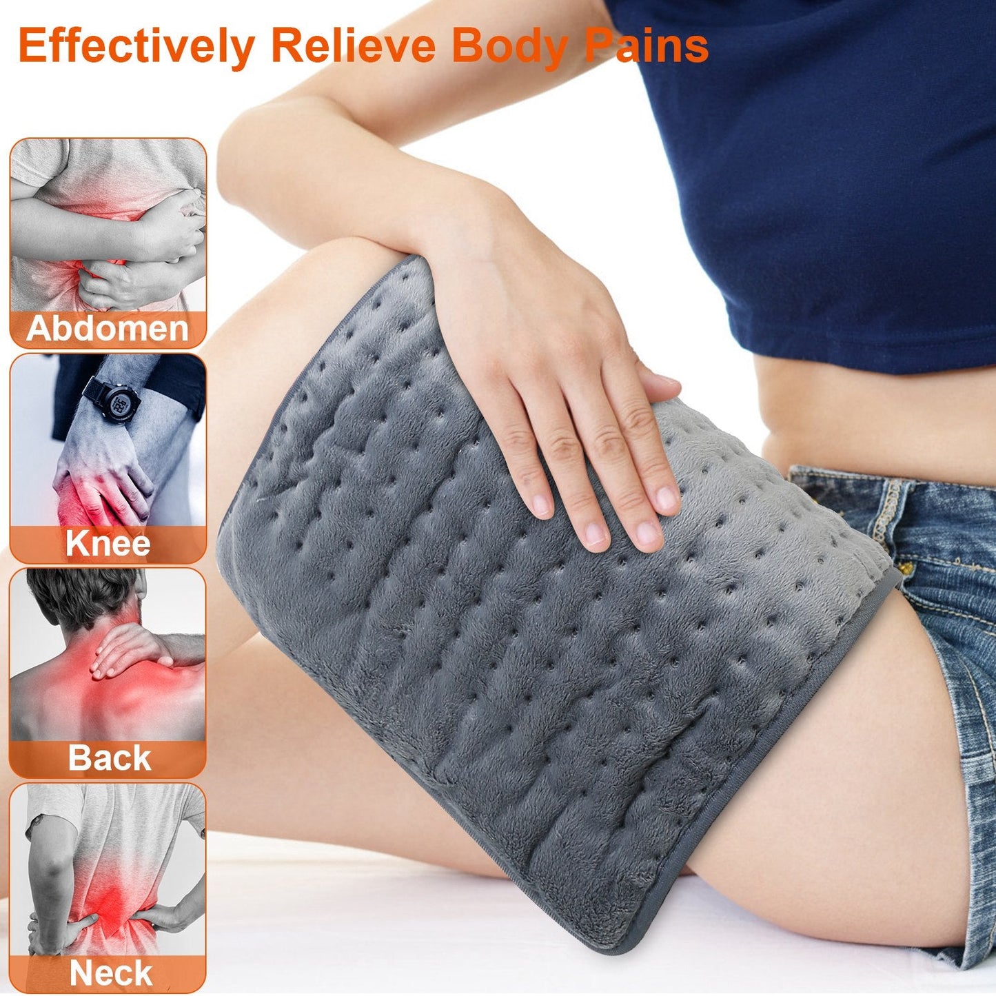 Electric Heating Pad for Pain Relief - 22.8x11.4 inches