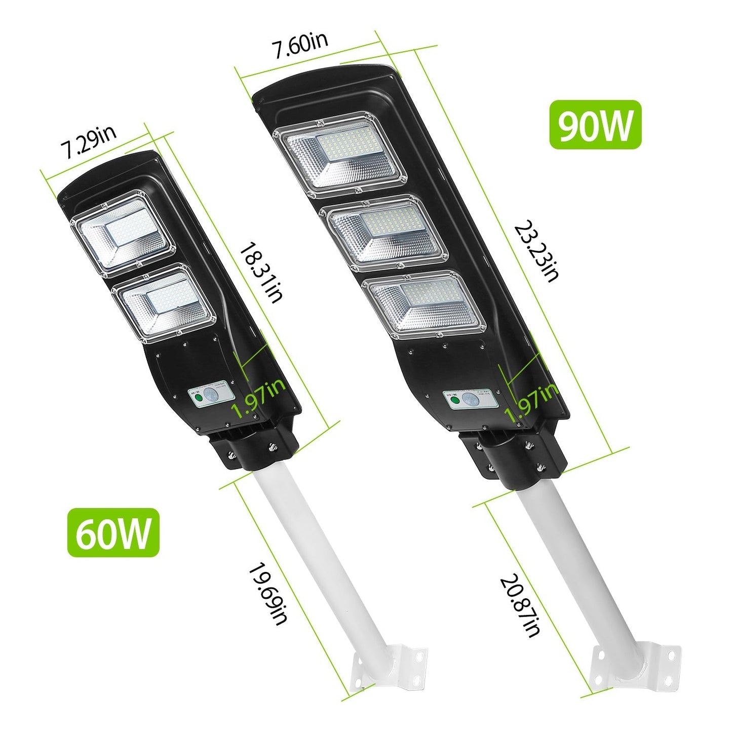 Solar Street Path Light with Radar Sensor - 180 LEDs