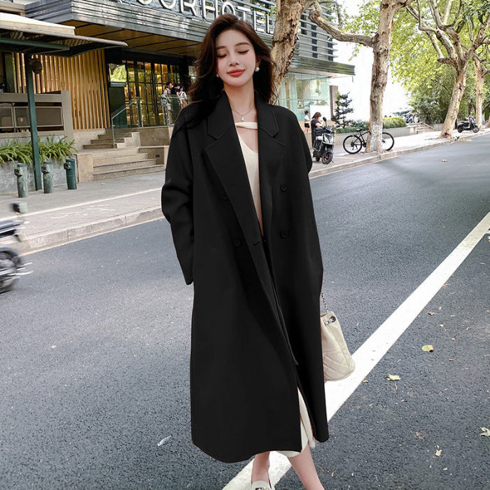 Manteau en Cachemire et Laine Double-Face pour Femmes
