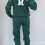 Plus Size Striped Quarter Zip Top and Pants Set