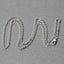 Chaîne en or blanc 14k avec maillons en câble et finition diamantée - 1,8 mm