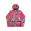 Chaqueta de Shell con Cuello Alto de Nylon con Costuras