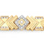 Bracelet en argent sterling avec diamant blanc véritable de 0,98 carat