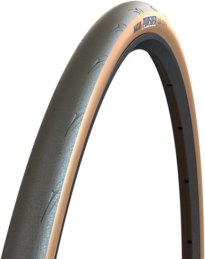 Neumático Maxxis Pursuer - 700 x 25 Plegable Negro/Tan