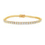 Bracelet de tennis en diamant naturel de 5,50 ct en or jaune 18KT
