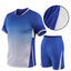 Conjunto de camiseta de manga corta suelta y pantalones cortos con degradado de verano