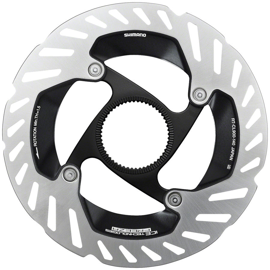 Rotor de frein à disque Shimano RT-CL900 SS - 140 mm avec écrou de blocage
