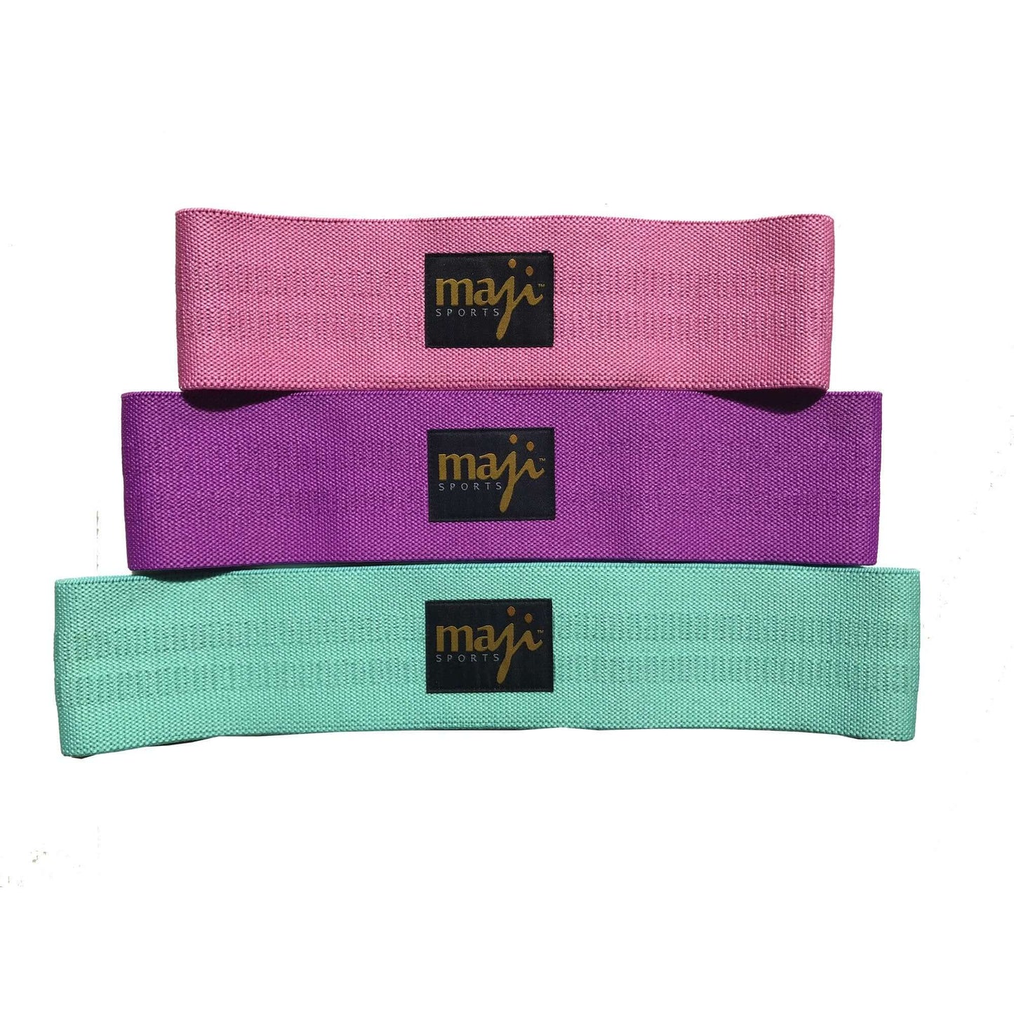 Pack of Three Multi-Color Booty Bands - 3 Sizes & Weights