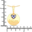 0.21 Carat Genuine Tanzanite Sterling Silver Pendant