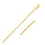 14k Yellow Gold Round Wheat Chain - 1.2mm