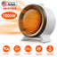Gbruno 1000W Ceramic Electric Space Heater - Fast Heating & Safety Features