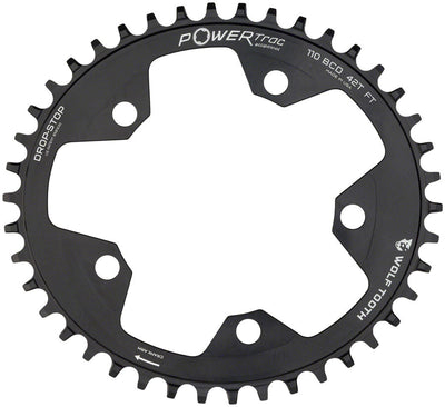 Wolf Tooth Elliptical 110 BCD Chainring - 38t Black