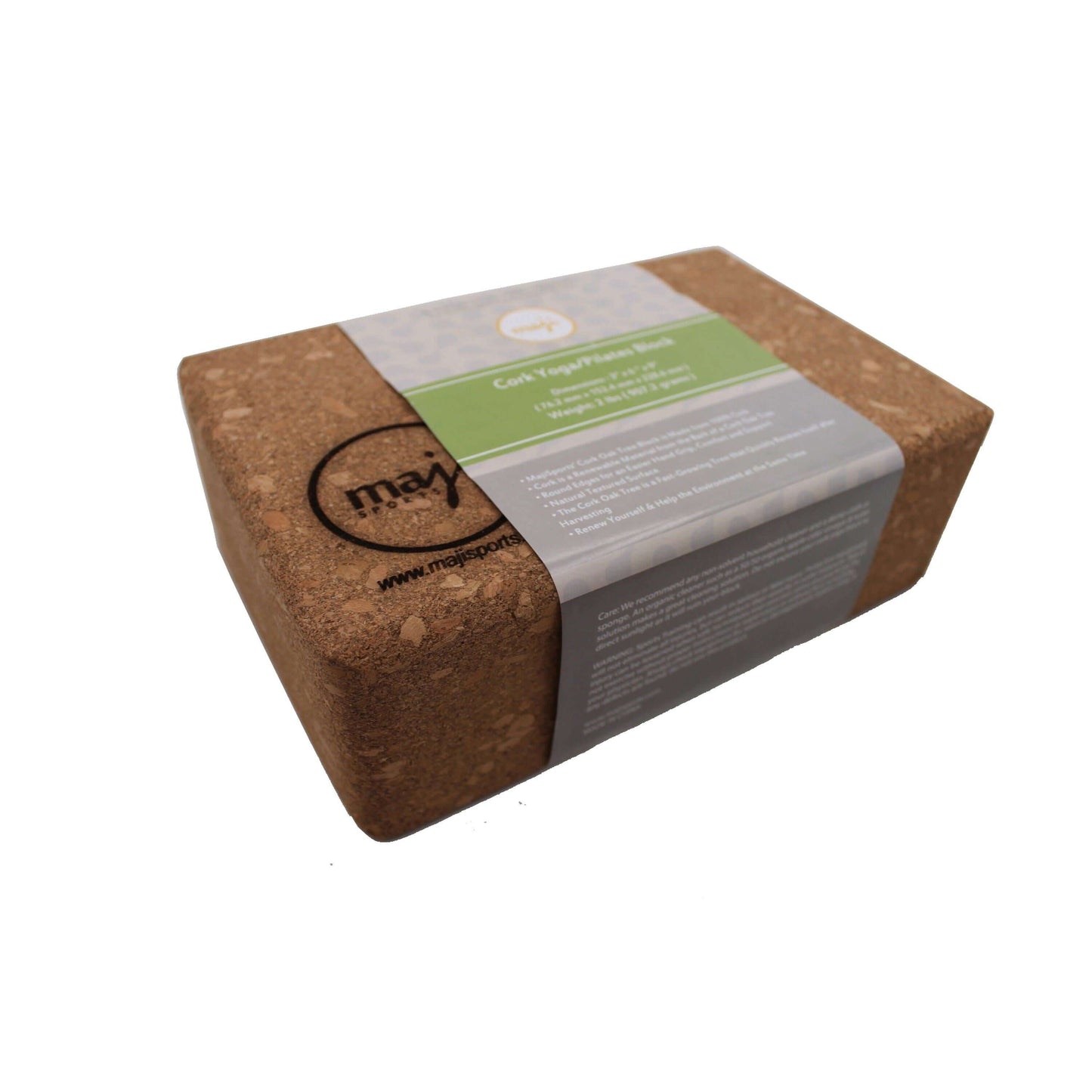 Premium 100% Cork Yoga & Pilates Block