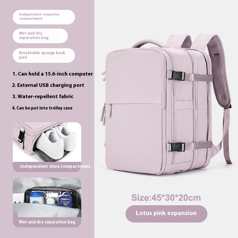 Mochila Expandible Premium para Viajes y Negocios