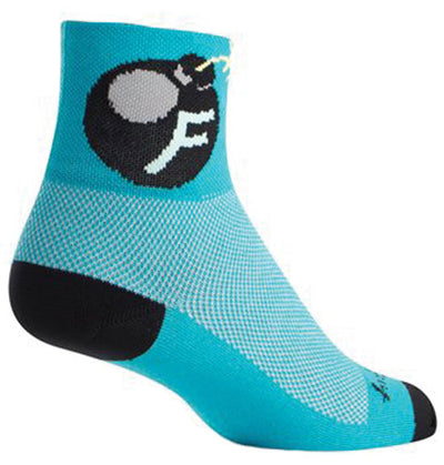 Sockguy F'Bomb Crew Socks in Blue/Black (Size 9-13)