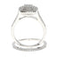 Genuine Cubic Zirconium CZ Sterling Silver Engagement Ring