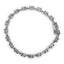 .925 Sterling Silver 11.0 Cttw Light Blue Topaz Link Bracelet - 7 inch