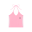 Loki & Ivy Women's Color Block Halter Crop Tank Top