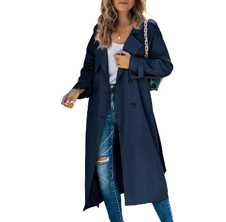 Women's Casual Solid Color Windbreaker Jacket