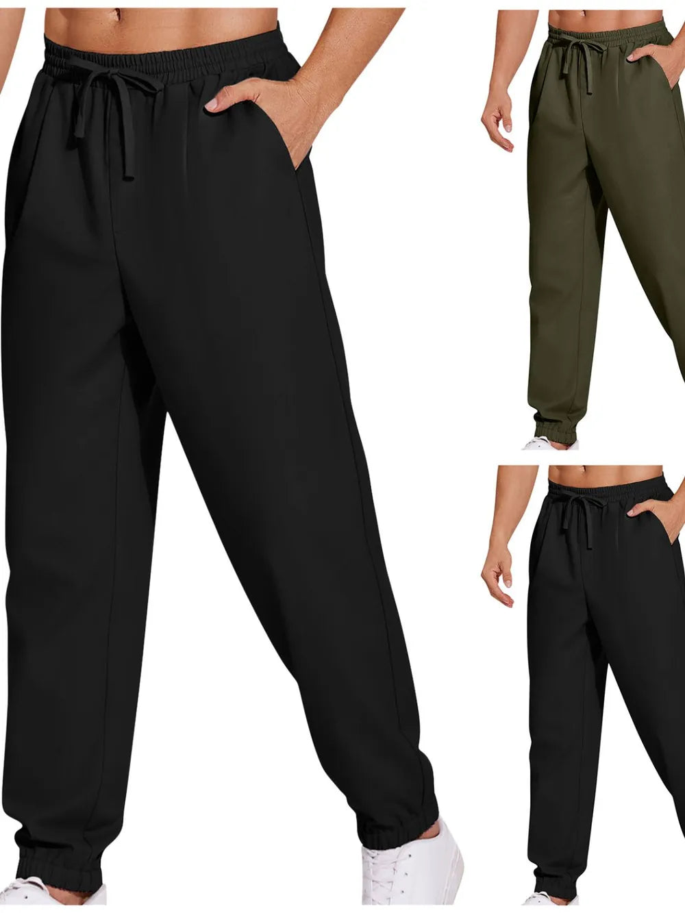 Pantalones Jogger de Talla Grande para Hombre con Cintura Ajustable