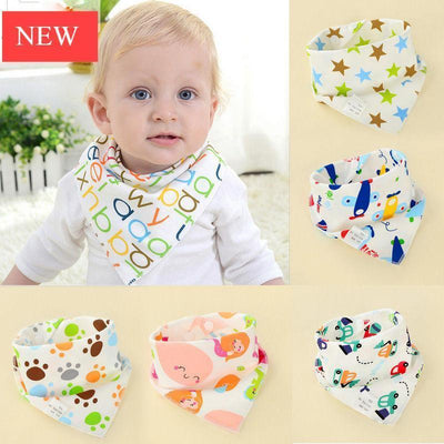 Premium Cotton Baby Bibs - Adjustable & Super Absorbent