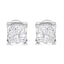 10K White Gold Princess-Cut Diamond Square Stud Earrings
