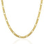 Chaîne Figaro Lite en Or Jaune 14k - Largeur de 3,5 mm