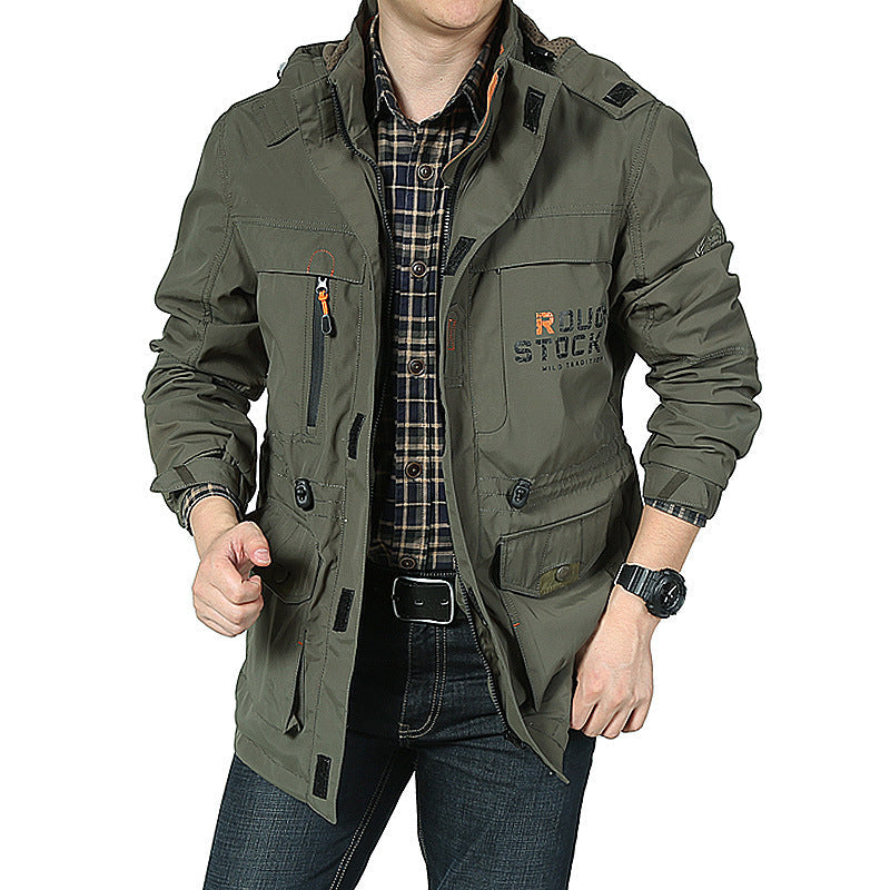 Chaqueta de Montañismo delgada a prueba de viento para hombres