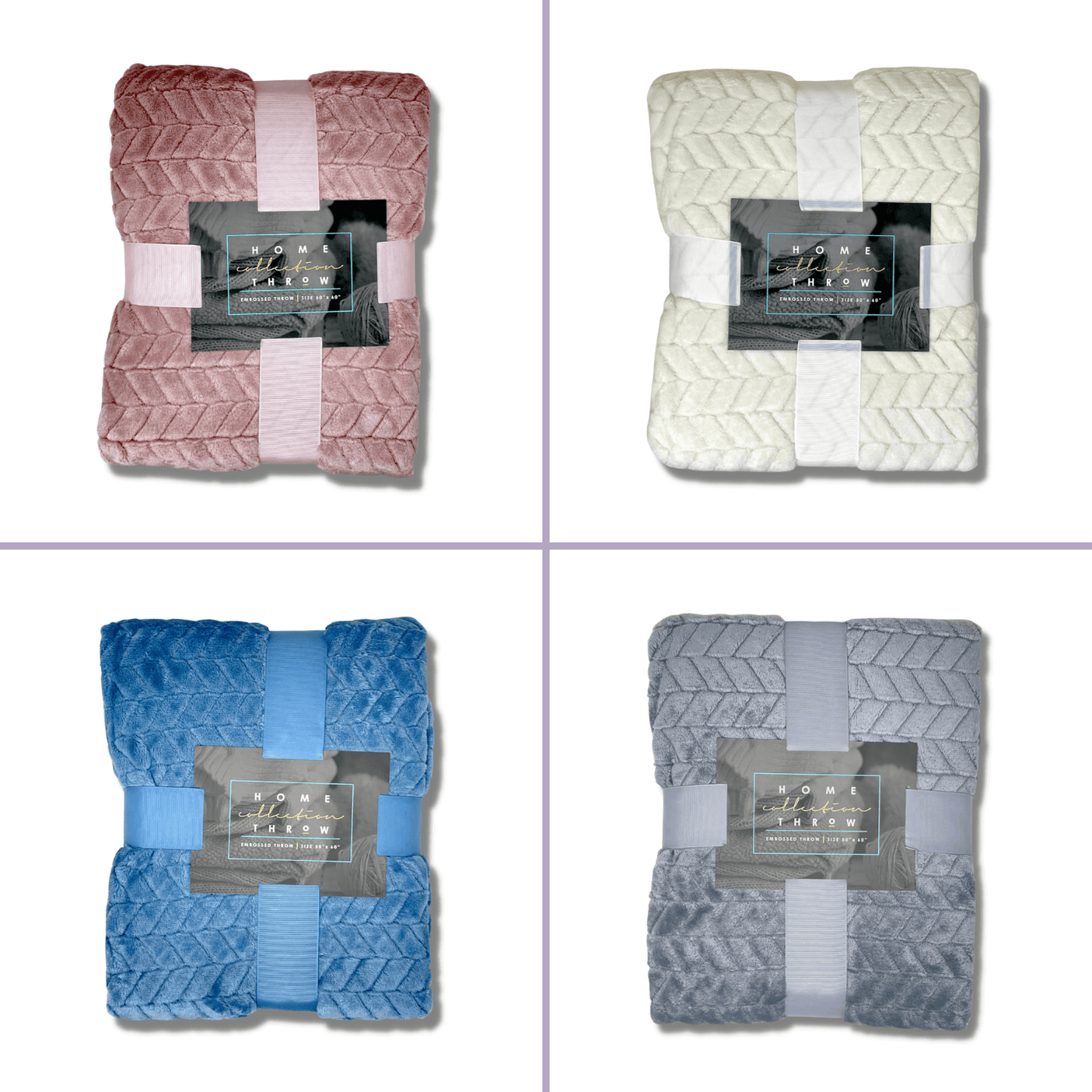 Home Collection Embossed Throw Blanket