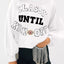 Sudadera suelta con parches de letras de felpa