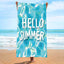 Double-Sided Velvet Beach Towel - Quick-Drying & Soft