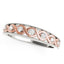 14k White and Rose Gold Infinity Diamond Wedding Band