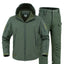 Veste en Soft Shell Coupe-Vent Imperméable Doublée en Fleece pour Hommes