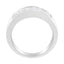 Bague de fiançailles en diamant princesse et baguette en or blanc 14K - Taille 6