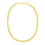Collar Choker de Cadena Cubana de Oro Amarillo de 14k
