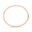 Bracelet jonc en or rose 14K avec diamants demi-éternité - 1,00 Cttw